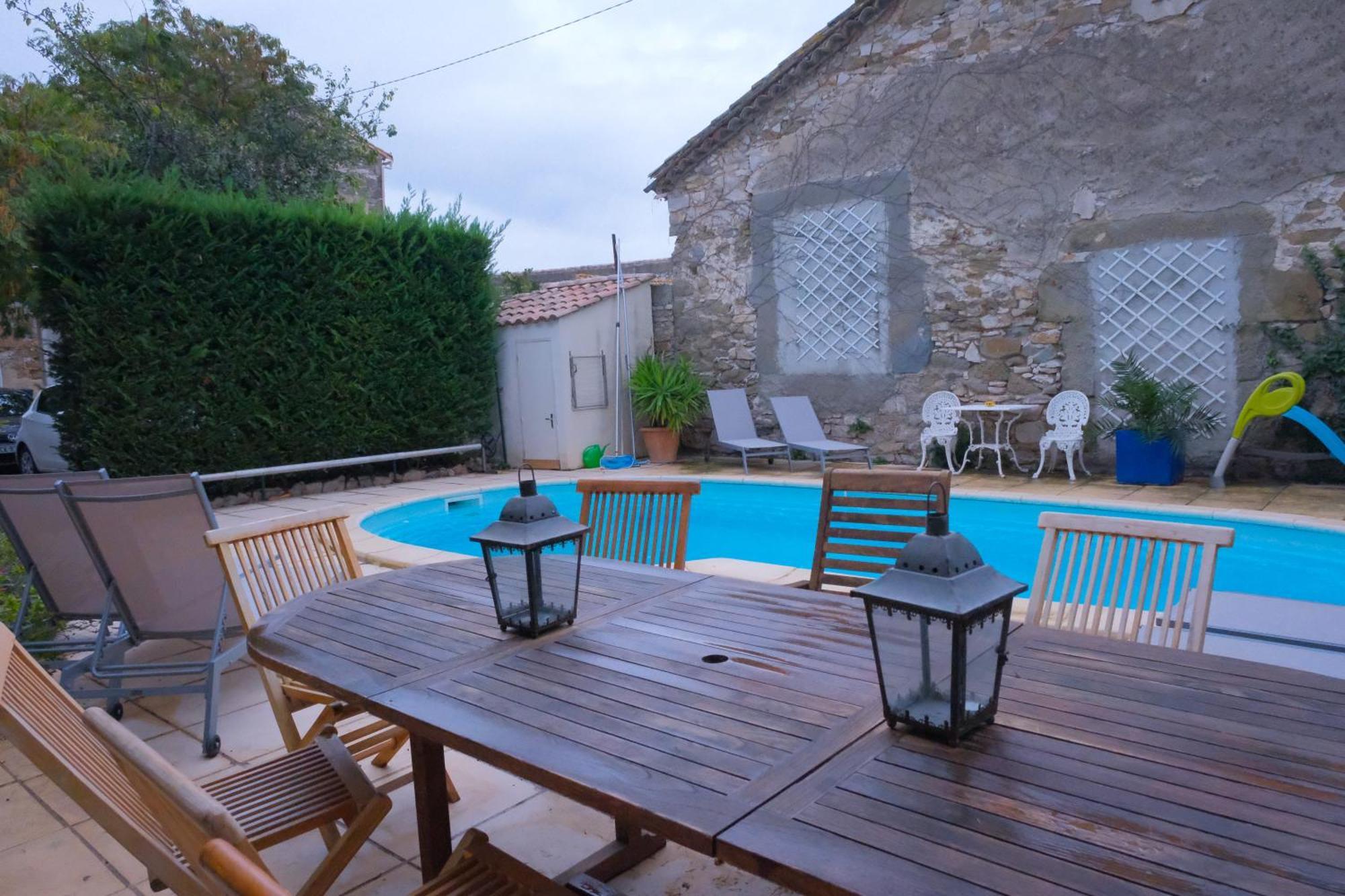 Le gîte de Sainte Valière PISCINE et SPA Esterno foto